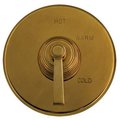Newport Brass Escutcheon Complete With Flange in Aged Brass 12242/034